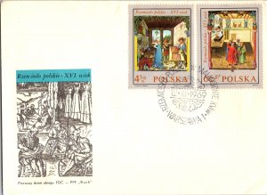 Poland, Worldwide First Day Cover, Art