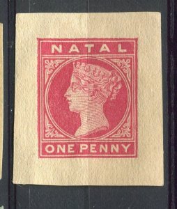 NATAL; 1890s-00s classic QV issue mint POSTAL STATIONARY PIECE