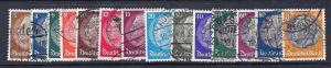 GERMANY 1933 Scott 401-14 Cmplt used set  scv $53.35 Less 70%=$15.90