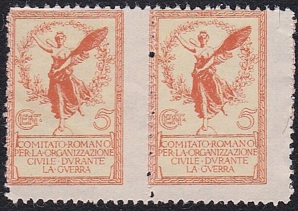 ITALY Early cinderella - mint no gum - pair................................A9408
