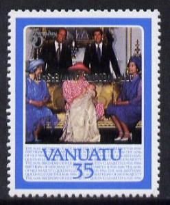 Vanuatu 1987 Ruby Wedding (SG 488v) 35v unmounted mint wi...