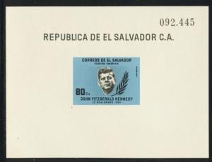 Salvador Scott #C214 MNH S/S John F. Kennedy JFK $$