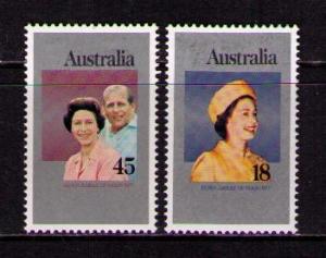 AUSTRALIA Sc# 649 - 660 MH FVF Set2 Queen Elizabeth II