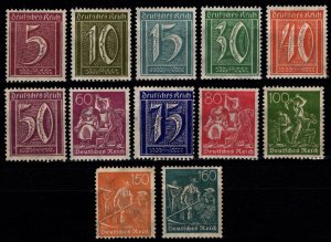 Germany 1921 Definitives, Part Set [Unused]