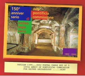 150 Years Vatican Archaeology  MNH  Pre-Paid Post Cards  Free S/H