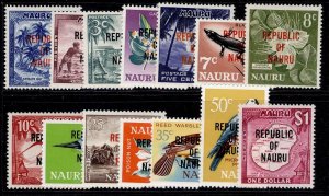 NAURU QEII SG80-93, 1968 complete set, NH MINT. Cat £10.