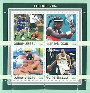 Guinea-Bissau - Olympic Games - 4 Stamp Sheet - GB3144