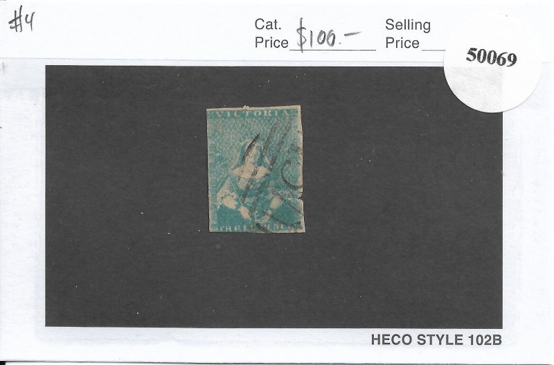 Australia; Victoria: Sc # 4, used (50069)