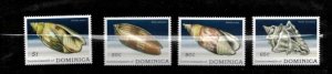 Dominica 2009 - Seashells - Set 4 of stamps - Scott #2707-10 - MNH 