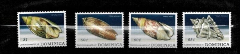 Dominica 2009 - Seashells - Set 4 of stamps - Scott #2707-10 - MNH 