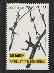 2020 Austria - Sc 2872 - MNH VF - 1 single - Amnesty International