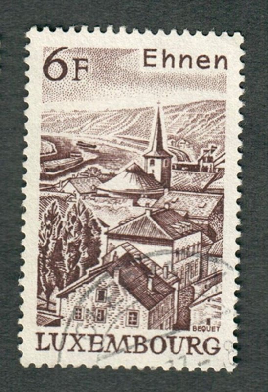 Luxembourg #600 used single