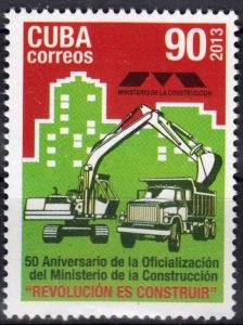 Cuba Sc# 5408  MINISTRY OF CONSTRUCTION building  2013  MNH mint