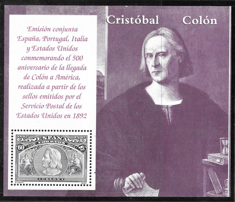 Spain 2682: 60pta Columbus, MNH, VF