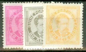 HN: Portuguese Guinea 22-31 mint/used (25-7, 30 used) CV $218; scan shows a few