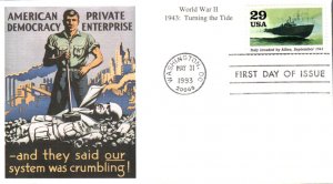 #2765f Italy Invaded Mystic FDC