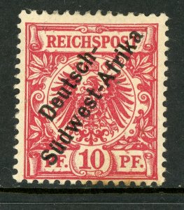 Germany 1897 Southwest Africa 10pf Carmine Scott 3 Mint A384