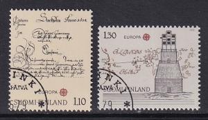 Finland    #621-622  cancelled  1979  Europa  postal history