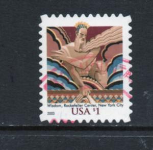 Scott # 3766  used Single  $1.00 single  2003 year date