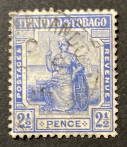 Trinidad & Tobago 1913 #4(#1), Britannia, Used.
