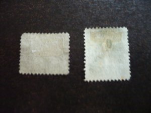 Stamps - New Brunswick - Scott# 6a,8 - Used Part Set of 2 Stamps