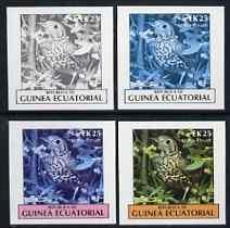 Equatorial Guinea 1977 Birds EK25 (Mistle Thrush) set of ...