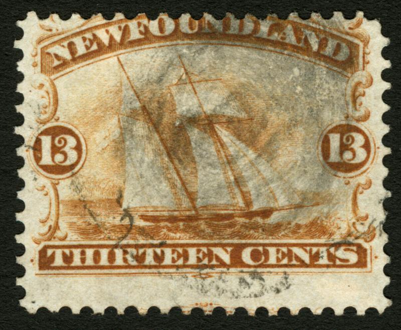 Newfoundland #30 13c Orange 1868-94  Used