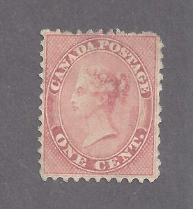 Canada # 14b MINT UN 1c DEEP ROSE QUEEN VICTORIA PERF 11 3/4 BS31250