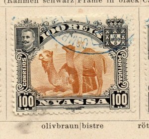 Nyassa 1901 Early Issue Fine Used 100r. NW-186903