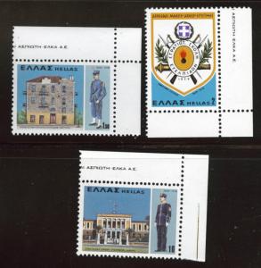 GREECE Scott 1280-1282 MNH** 1978 military school set