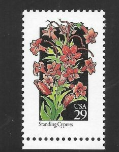 1992 29c Wildflowers: Standing Cypress Scott 2695 Mint F/VF NH