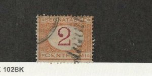 Italy, Postage Stamp, #J4 Used, 1870, JFZ