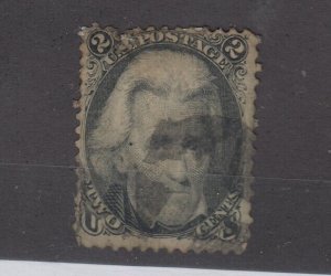 USA 1863 2c Black Jackson Scott #73 Fine Used JK2572