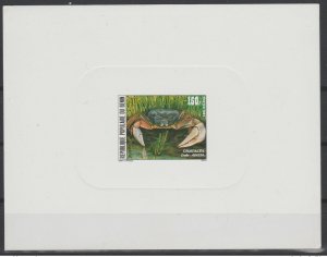 1987 Benin Mi. 496 Proof of Luxury Proof Krabbe Crab Marine Crab Wildlife-