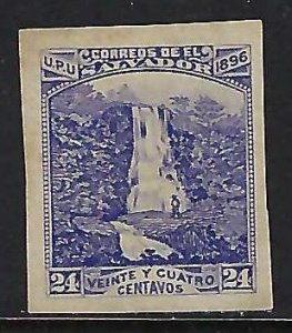 El Salvador 157K MNG FALLS IMPERFORATED T189