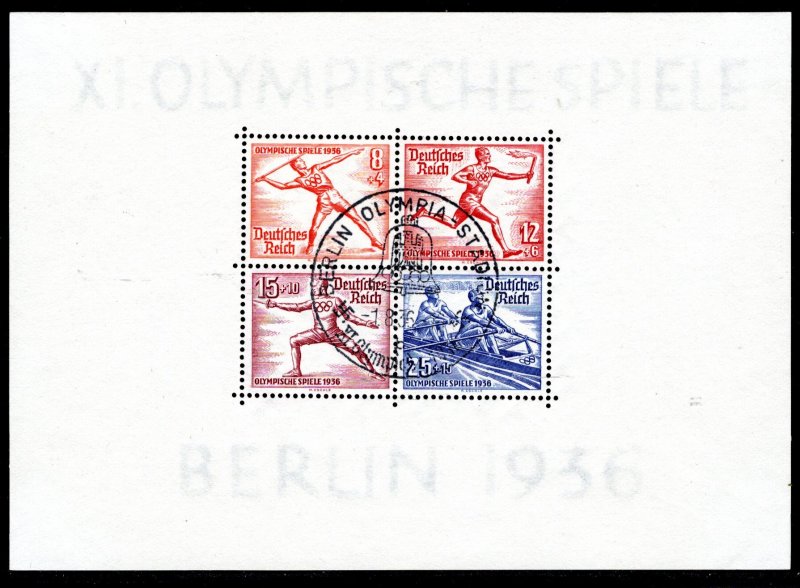 Germany Reich Scott # B92, used, special cancel Berlin 8/1/1936 fdc