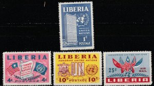 Liberia   338-40 + C70     (N**)   1952  Complet