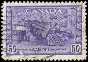 Canada Scott #261 F-VF Used - 1942 War Issue-Munitions Factory - Thins