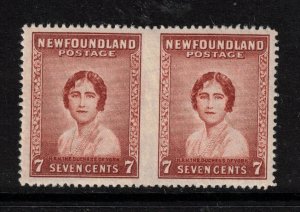 Newfoundland #208b Very Fine Never Hinged Imperf Pair **With Certificate**