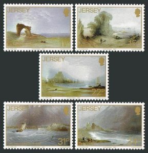 Jersey 437-441, MNH. Michel 420-424. John Le Capelain,1 987. Castles, Bay, Fort.