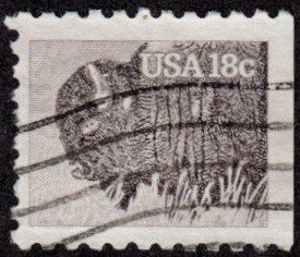 United States 1883 - Used - 18c Bison (1981)