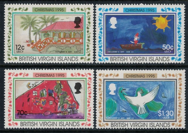 Virgin Islands #816-9* NH CV $14.15  Christmas 1995