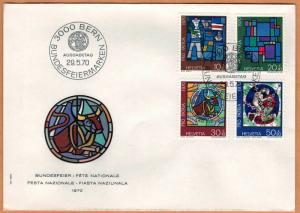 SWITZERLAND HELVETIA 29.5.1970 Very Fine FDC  National Festival 