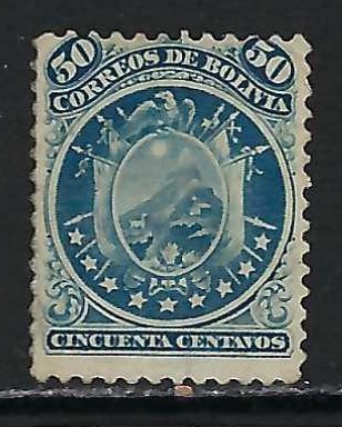 BOLIVIA 12 MNG 800B