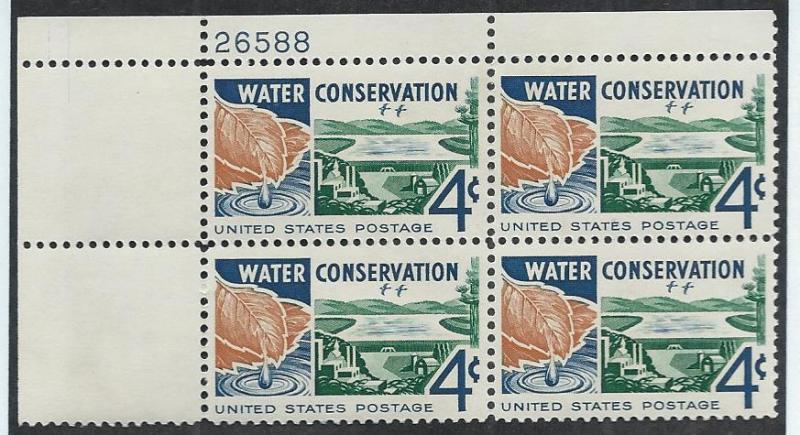 UNITED STATES SC# 1150 PL#26588  UL B/4 FVF/MNH 1960