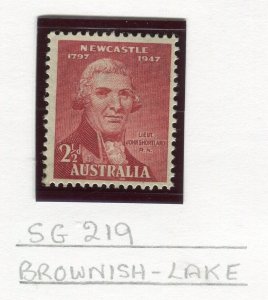 AUSTRALIA; MINT MNH, Positional single Detail see scan,1947 Newcastle issue 2.5c