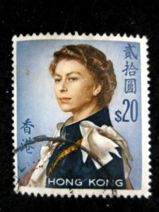 HONG KONG - SCOTT# 217 - USED - CAT VAL $21.00