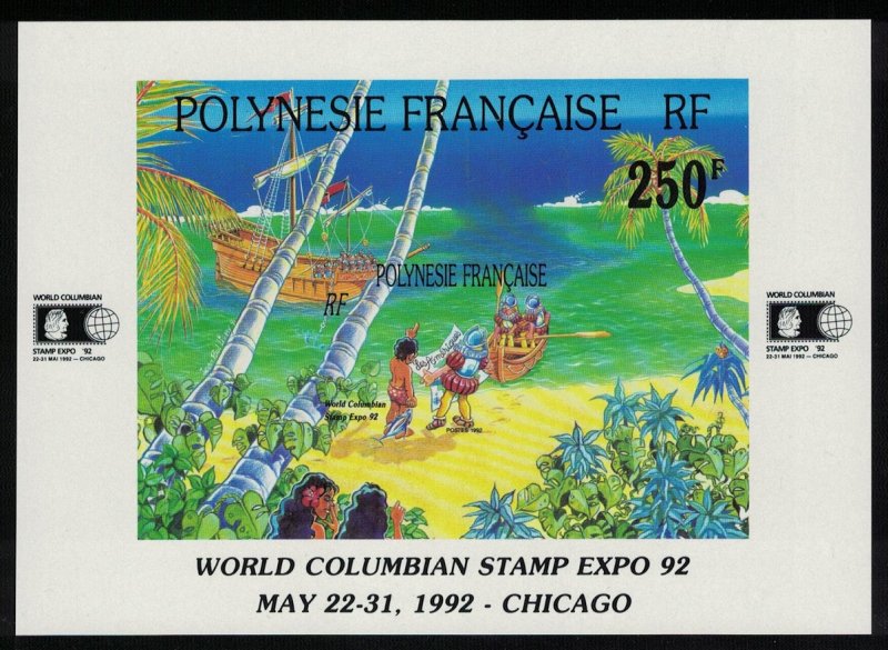 Fr. Polynesia World Columbian Stamp Expo '92 Exhibition Chicago MS SG#MS643