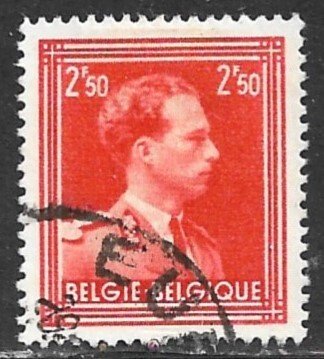 BELGIUM 1936-56 2.50fr King Leopold III Portrait Issue Sc 291 VFU