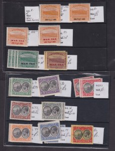 DOMINICA Attractive mint assembly on five large stockcards - 33683